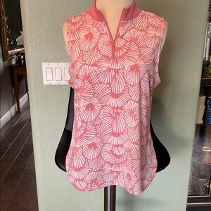 Tommy Bahama Pink Sleeveless Women's golf Top